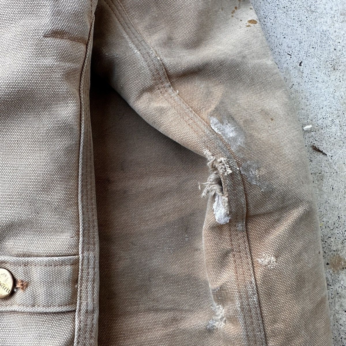 Carhartt Thrashed 90’s Arctic Faded Dirty Work Jacket Detroit Size US L / EU 52-54 / 3 - 11 Thumbnail