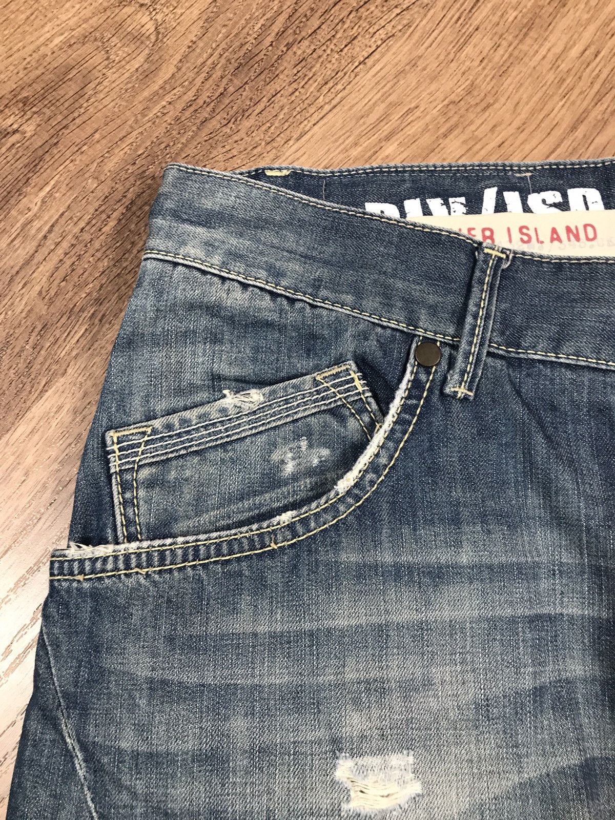 Japanese Brand × Vintage Vintage Distressed Jeans Biker Pants Size US 32 / EU 48 - 6 Thumbnail