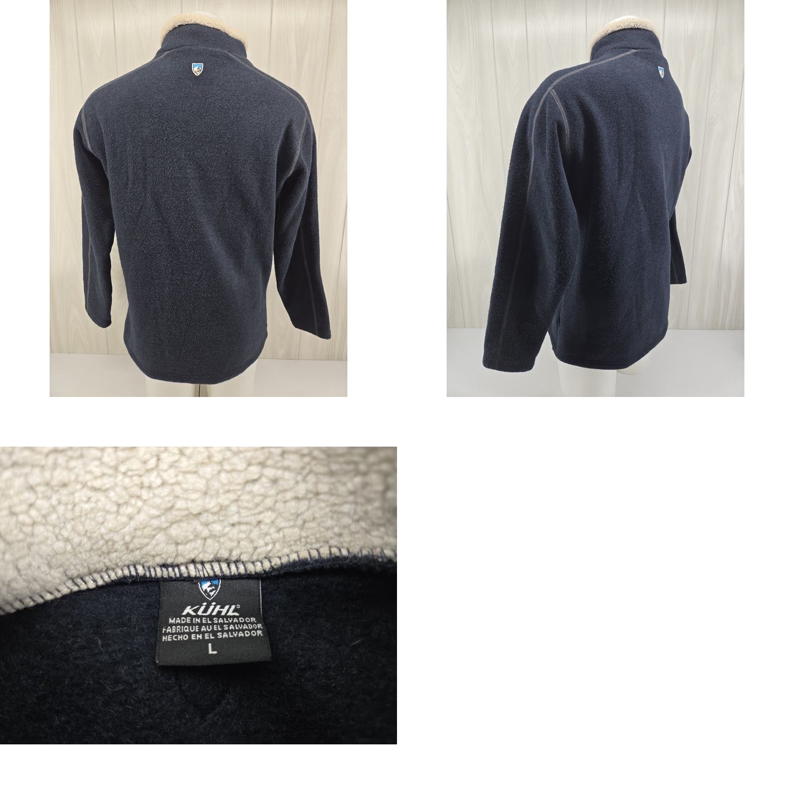 Vintage Kuhl Alfpaca Fleece 1/4 Zip Pullover Blue Men's Large Size US L / EU 52-54 / 3 - 8 Thumbnail