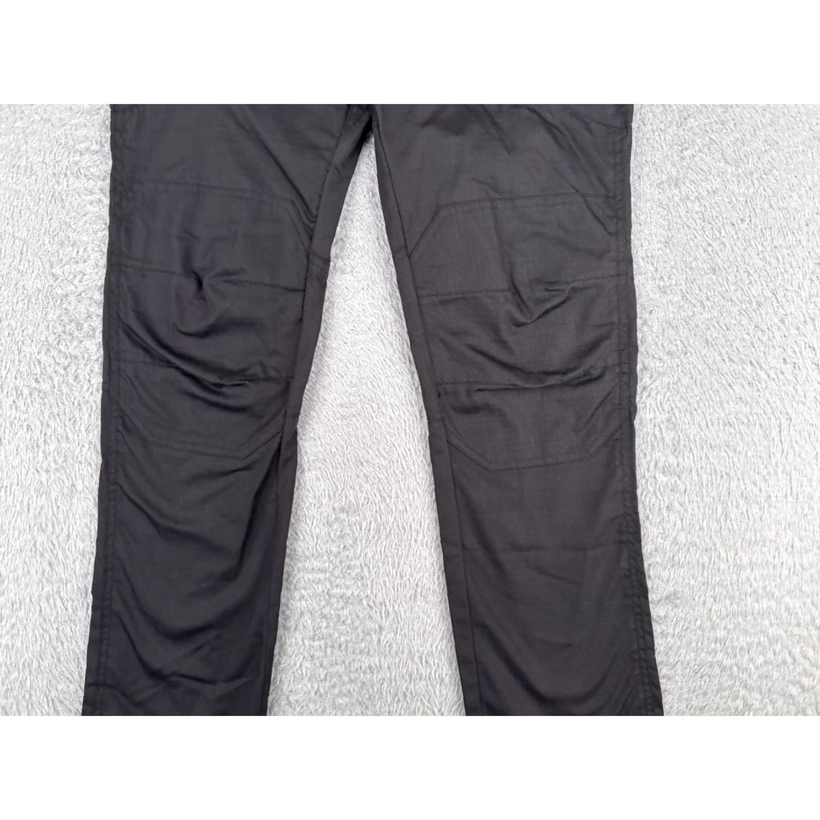 Vintage Tactical Pants Men 32 Black Cargo Gusseted Knee Rip-Stop Fabric Poly Blend 32x29 Size US 32 / EU 48 - 3 Thumbnail