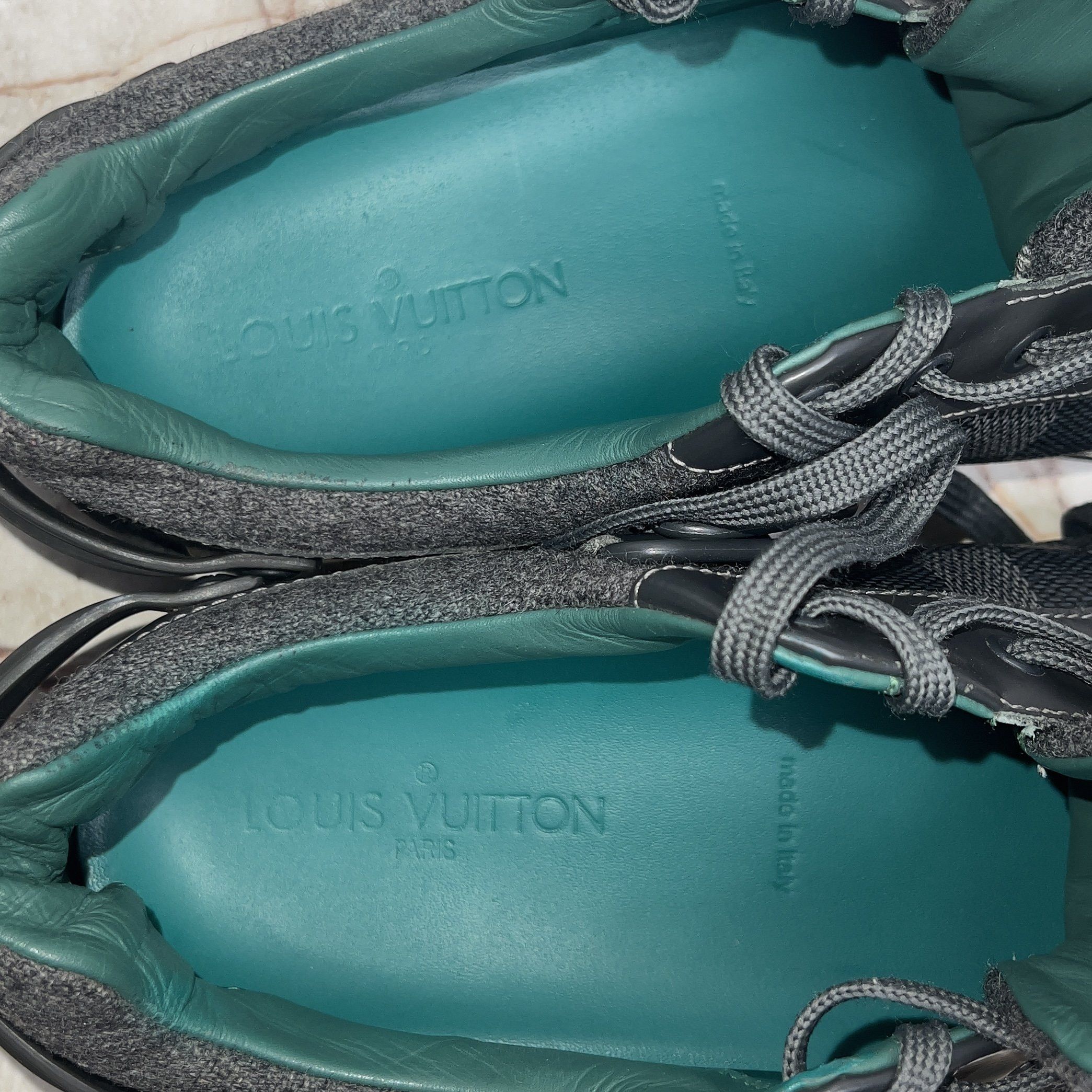 Louis Vuitton Elliptic Sneakers Graphite Damier Leather Size US 9.5 / EU 42-43 - 8 Thumbnail