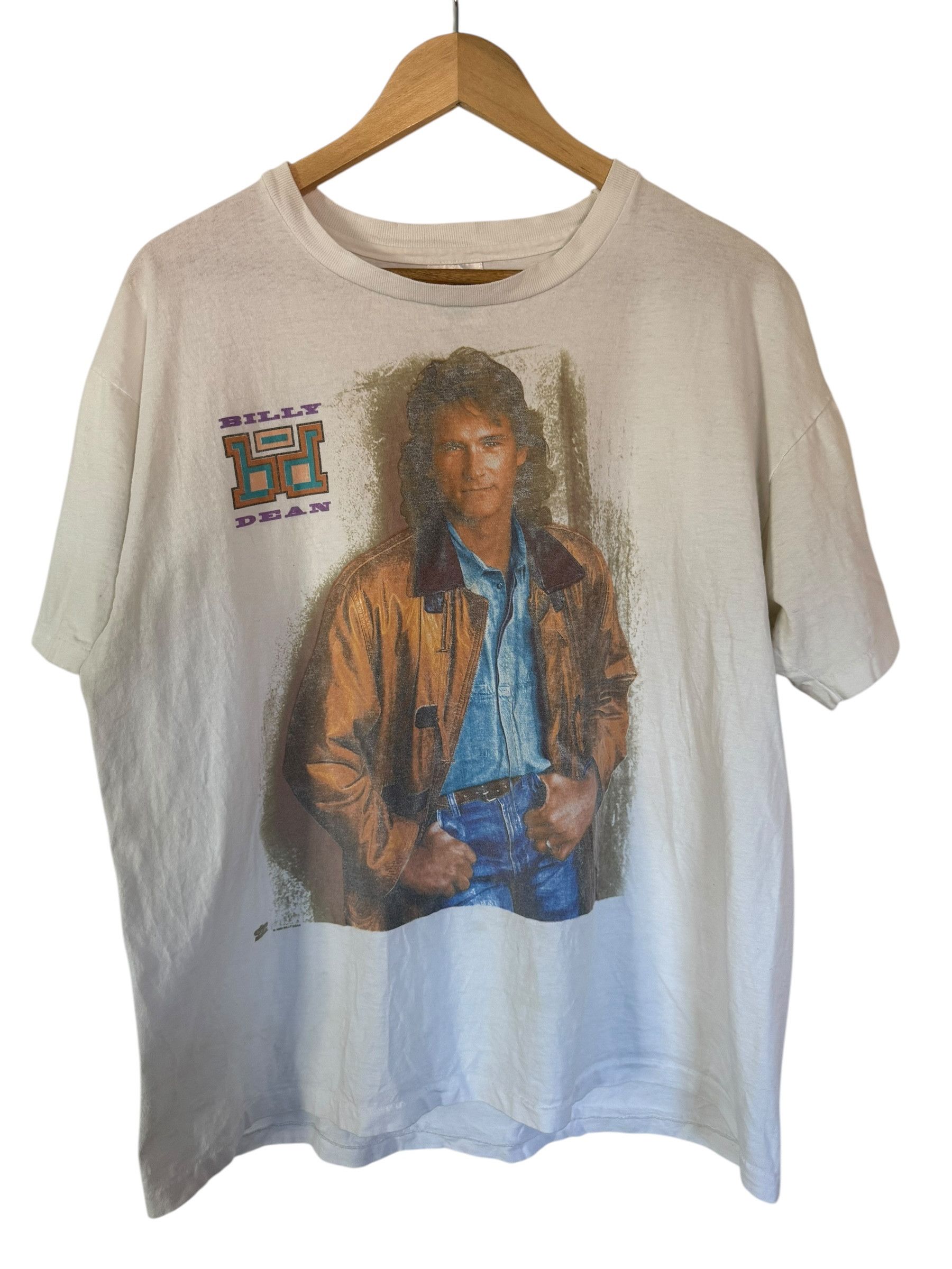 Band Tees × Hanes × Vintage 1993 Billy Dean Country Music Band T-shirt Size US XL / EU 56 / 4 - 1 Thumbnail
