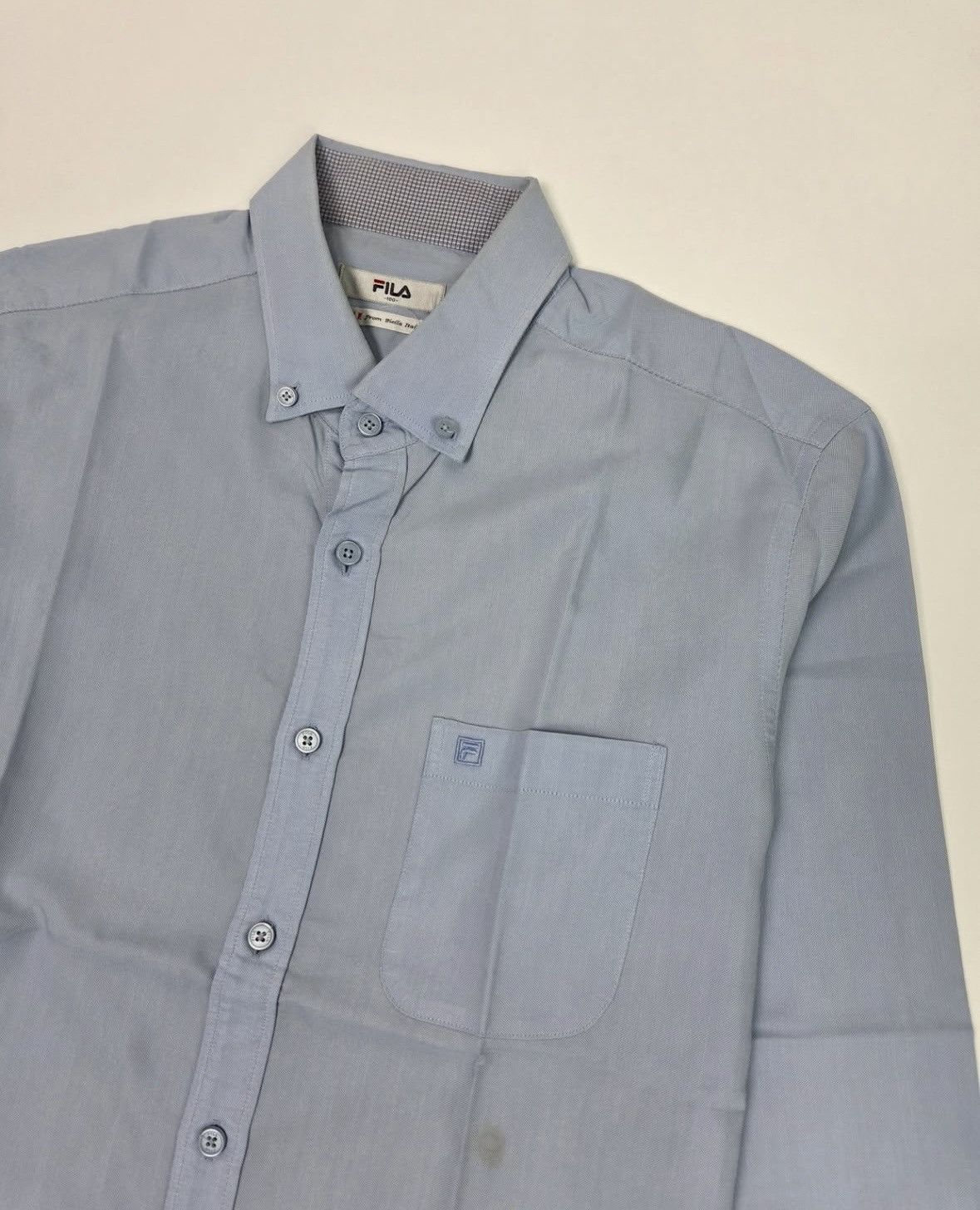 Fila Sky Blue Button up Shirt Size US L / EU 52-54 / 3 - 2 Thumbnail