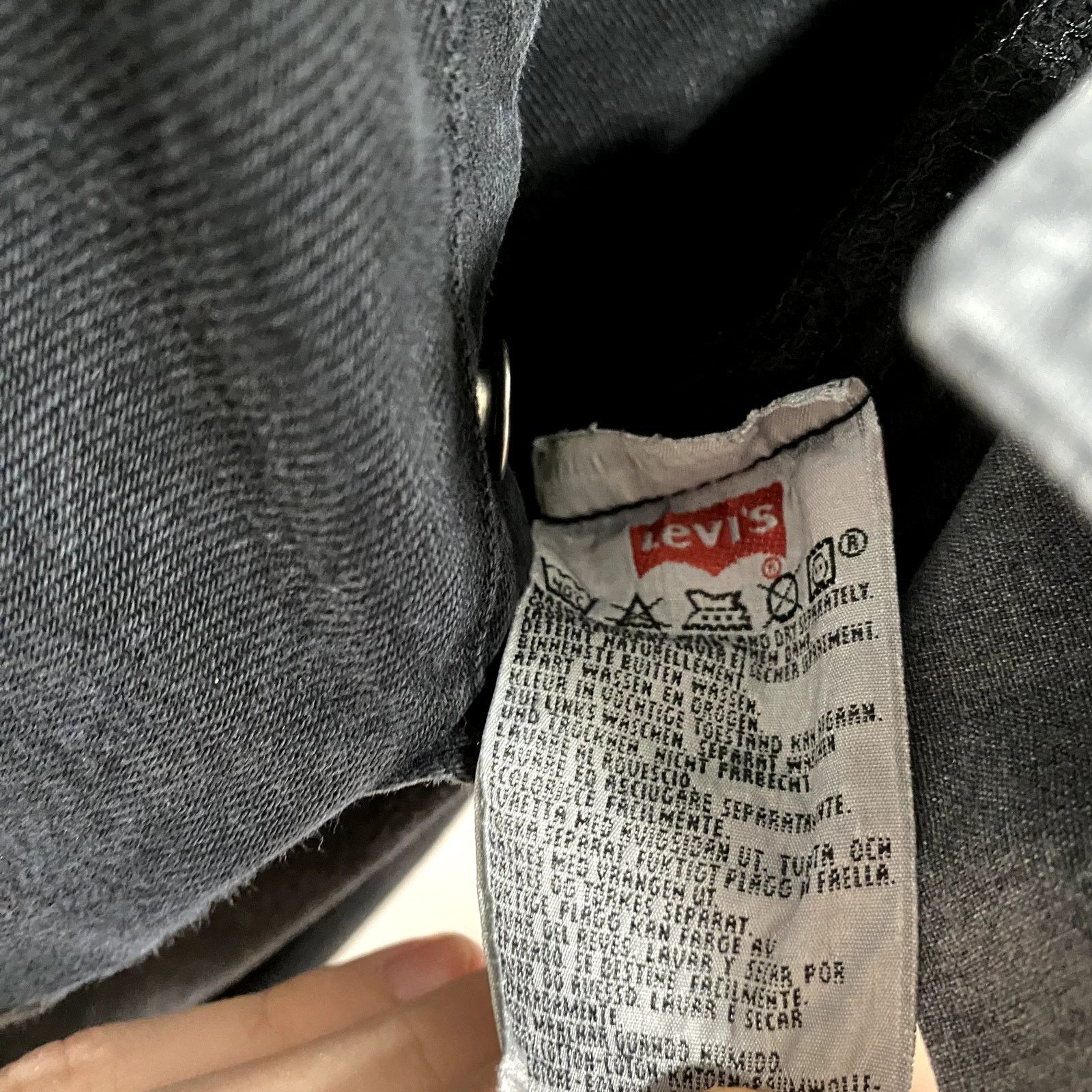 Levi's × Vintage Vintage Levi's 501 Black Denim Jeans Made In USA Punk Grunge Size US 26 / EU 42 - 8 Thumbnail