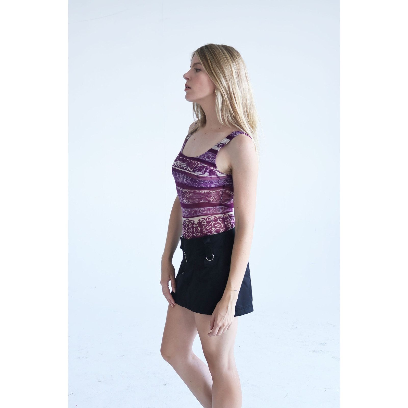 Jean Paul Gaultier Vintage Jean Paul Gaultier Purple Fish + Cherub Print Set Size M / US 6-8 / IT 42-44 - 8 Thumbnail