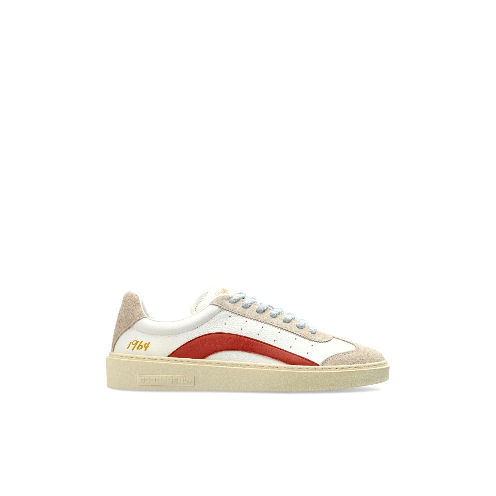 Dsquared2 DSQUARED2 Rider White Leather Sneakers New And Authentic (Me Size US 7.5 / EU 40-41 - 1 Thumbnail