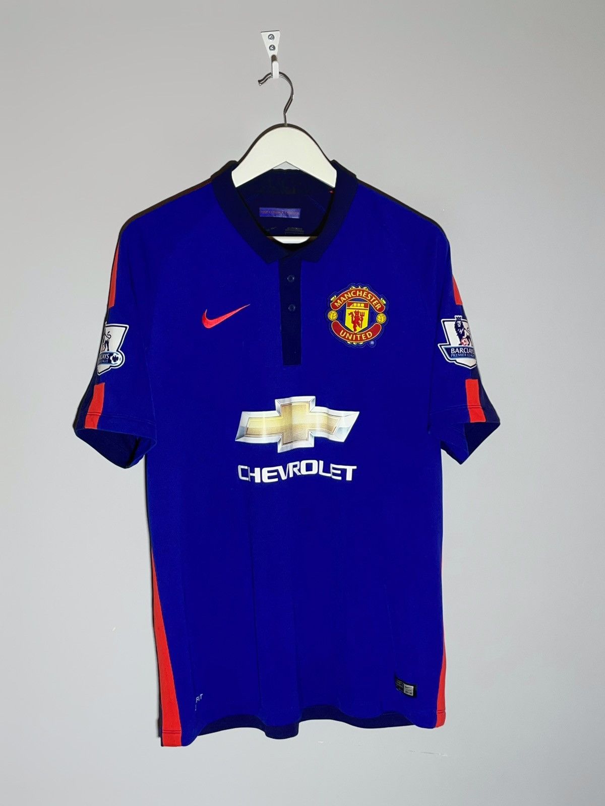Nike #7 Di Maria Manchester United 2014/15 Third Football Shirt Size US L / EU 52-54 / 3 - 1 Thumbnail