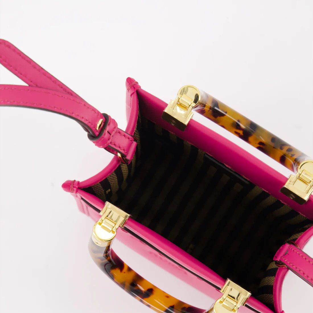 Fendi o1s1wg111224 Size: OS / Mini Sunshine Shopper Bag in Pink Size ONE SIZE - 4 Thumbnail