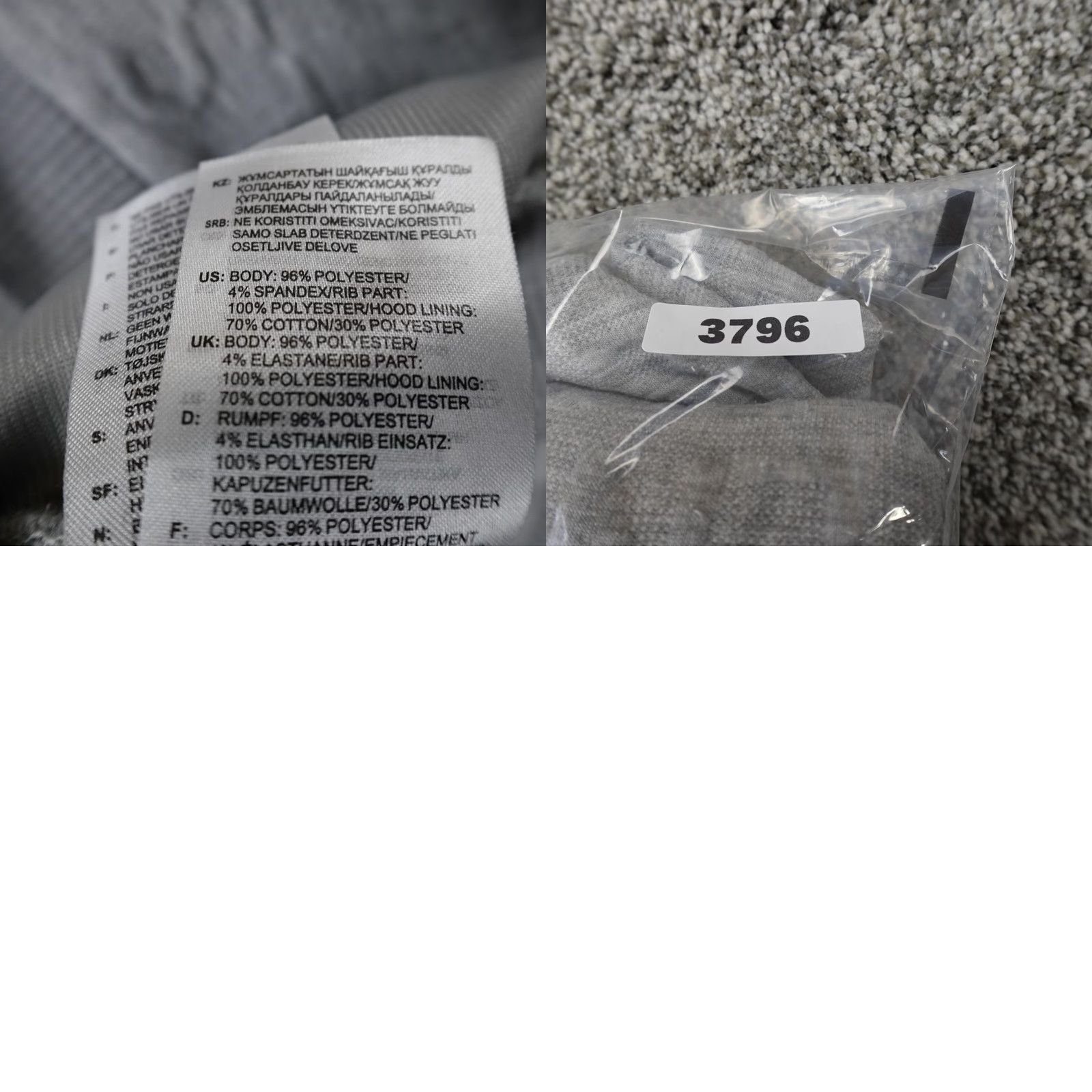 Adidas Adidas Sweater Mens Large Gray White Outdoor Sweatshirt Hoodie Active Athletic Mens L Gray White Outdoor Sweater Hoodie Regular Fit Size US L / EU 52-54 / 3 - 9 Thumbnail
