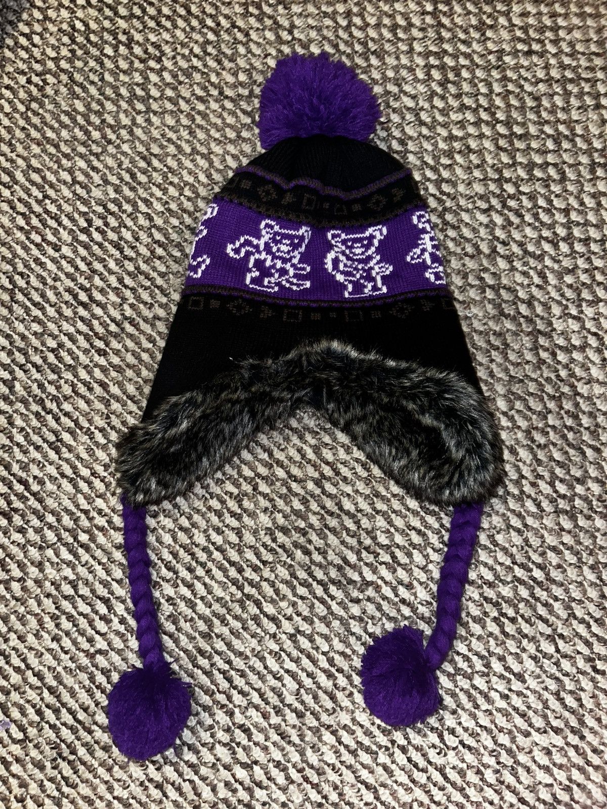Vintage Warm Grateful Dead Fuzzy hat! Size ONE SIZE - 1 Thumbnail