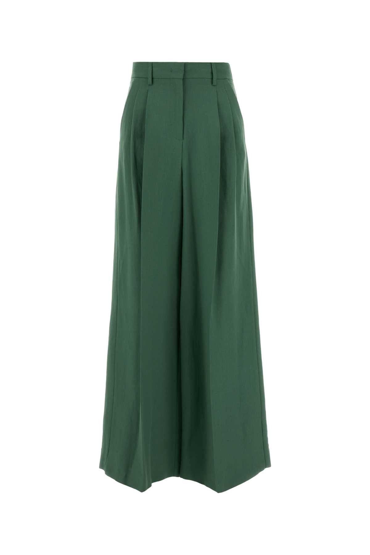 Weekend Max Mara Green Jersey Wide-Leg Veliero Pant Size 32" / US 10 / IT 46 - 1 Thumbnail