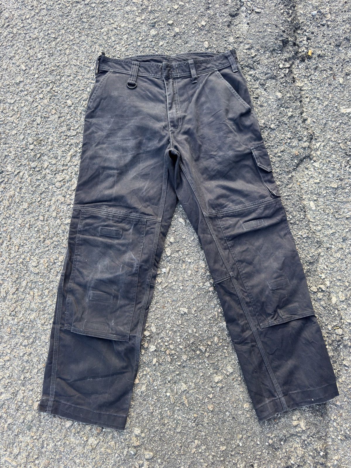 Japanese Brand CARPANTER DOUBLE KNEE PANTS STREETWEAR Size US 33 - 3 Thumbnail