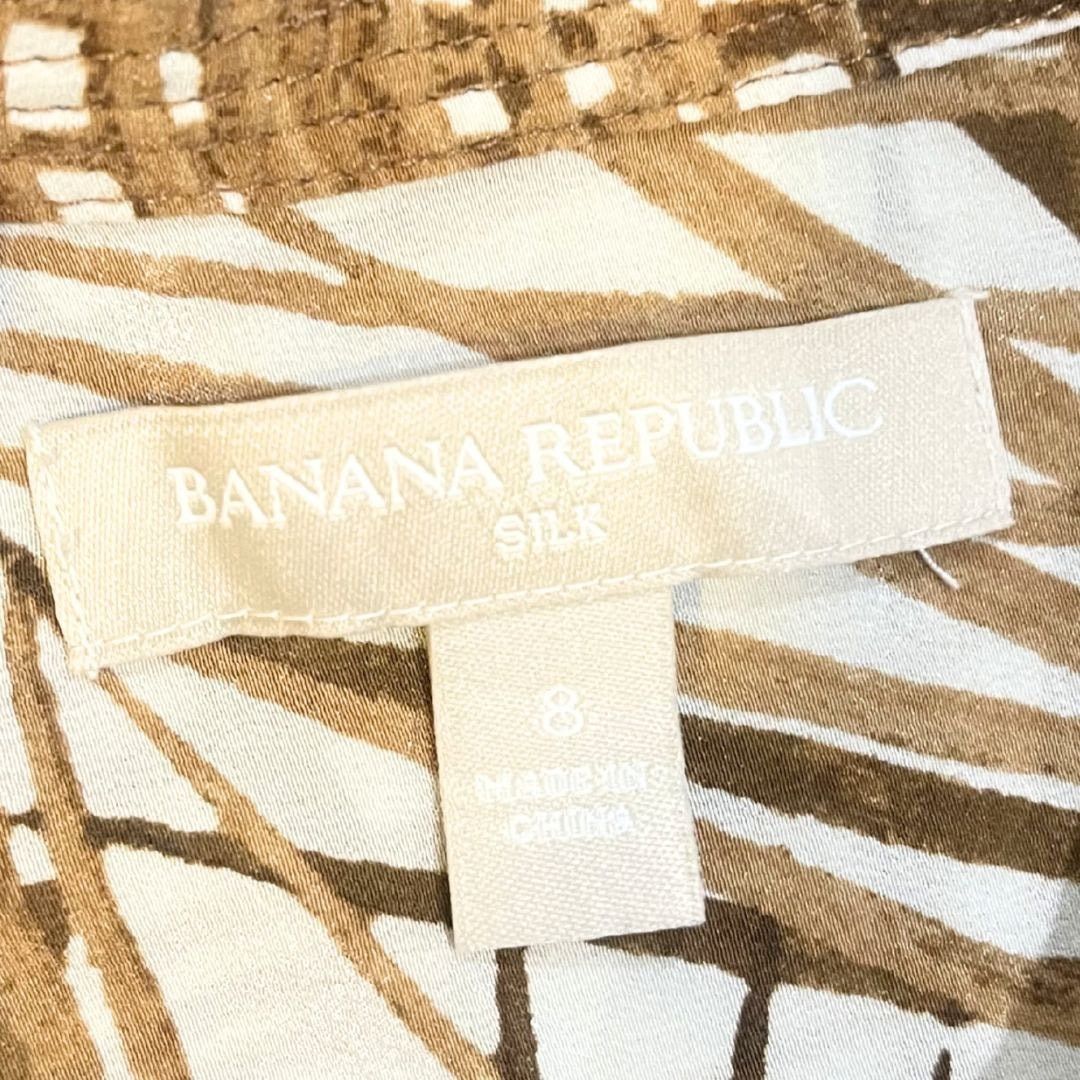 Banana Republic Sleeveless Silk Button Down Blouse Tropical Vacation Resort Size M / US 6-8 / IT 42-44 - 3 Thumbnail