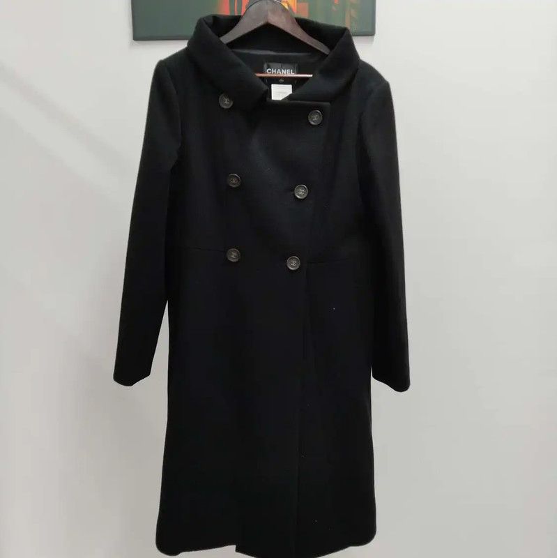 Chanel Chanel XL Winter Black Long Coat 0089 Size XL / US 12-14 / IT 48-50 - 1 Thumbnail