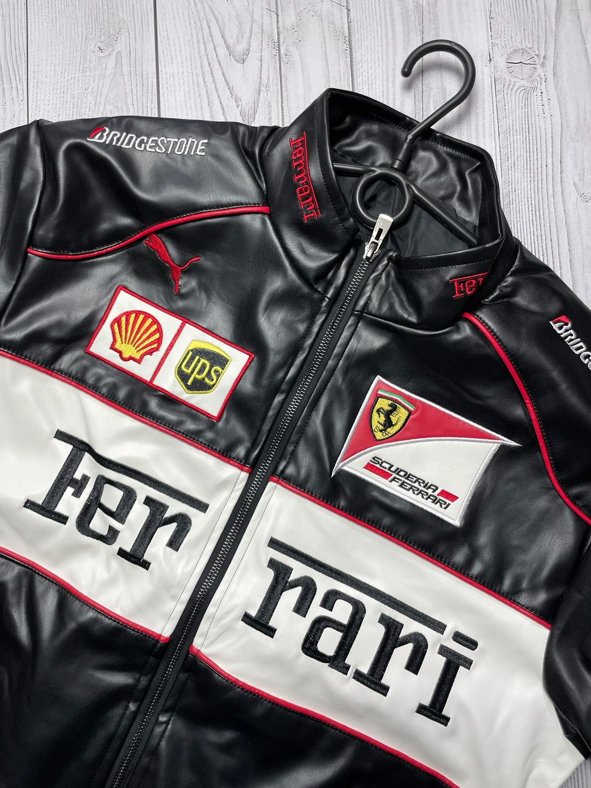 Vintage Vintage Ferrari racing jacket rare black size M, Size US M / EU 48-50 / 2 - 3 Thumbnail