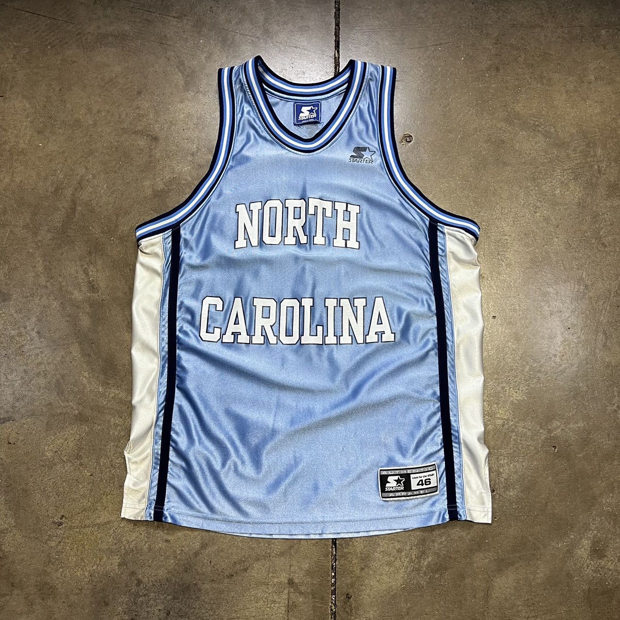 NCAA × Starter × Vintage Vintage 90s North Carolina UNC TarHeels Basketball Jersey #7 Size US L / EU 52-54 / 3 - 1 Thumbnail