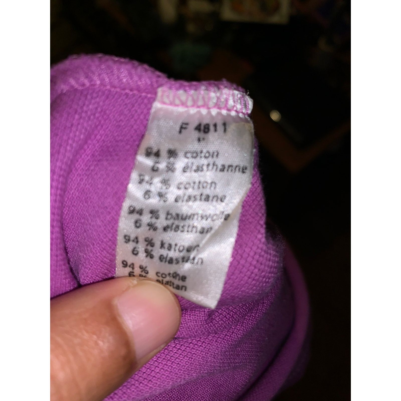 Lacoste Lacoste Purple Polo Shirt Womens Size 40 Crocodile Preppy Size XS / US 0-2 / IT 36-38 - 9 Thumbnail