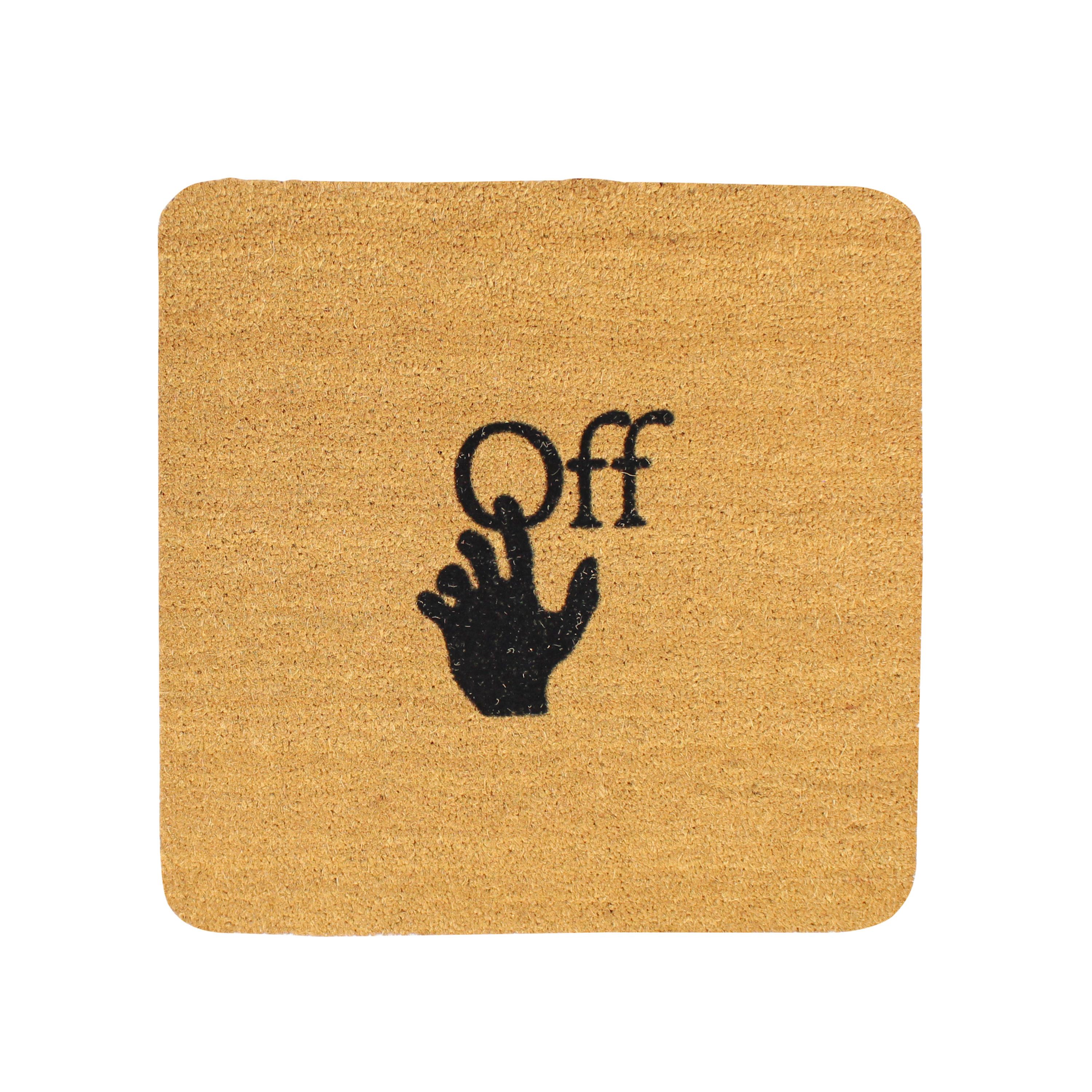 image of Off White Brown Doormat Size Os, Men's