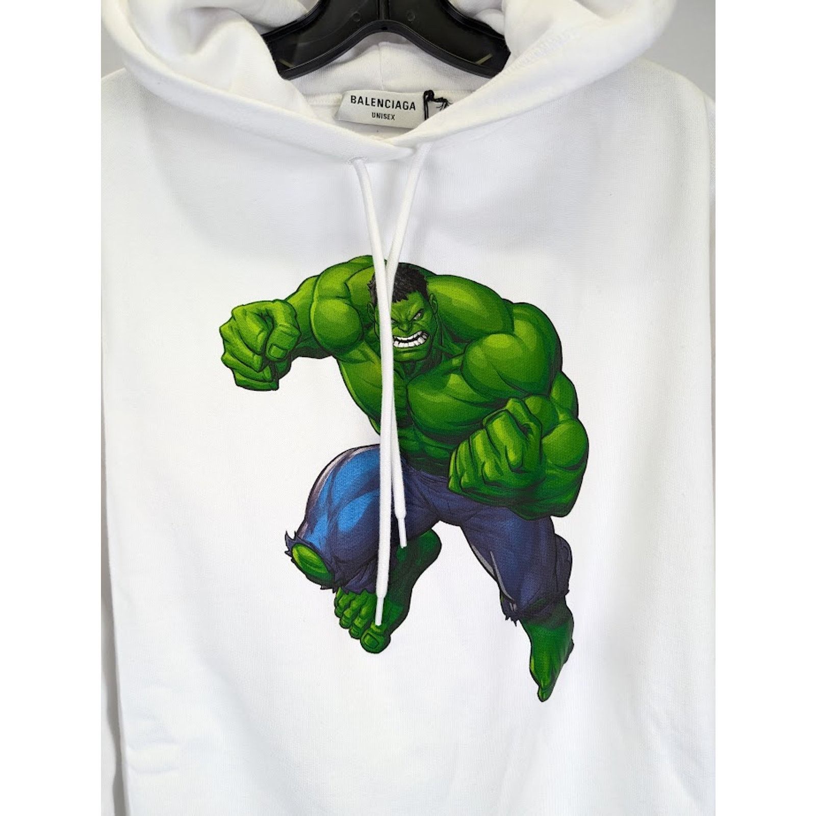 Balenciaga o1rshd1 Graphic-print Hoodie in White Size US M / EU 48-50 / 2 - 5 Thumbnail