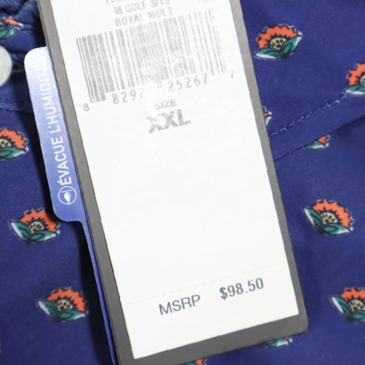 RLX Ralph Lauren RLX Ralph Lauren Golf Polo Shirt Blue 2XL Mens All Over Print Shirt Size US XXL / EU 58 / 5 - 6 Thumbnail