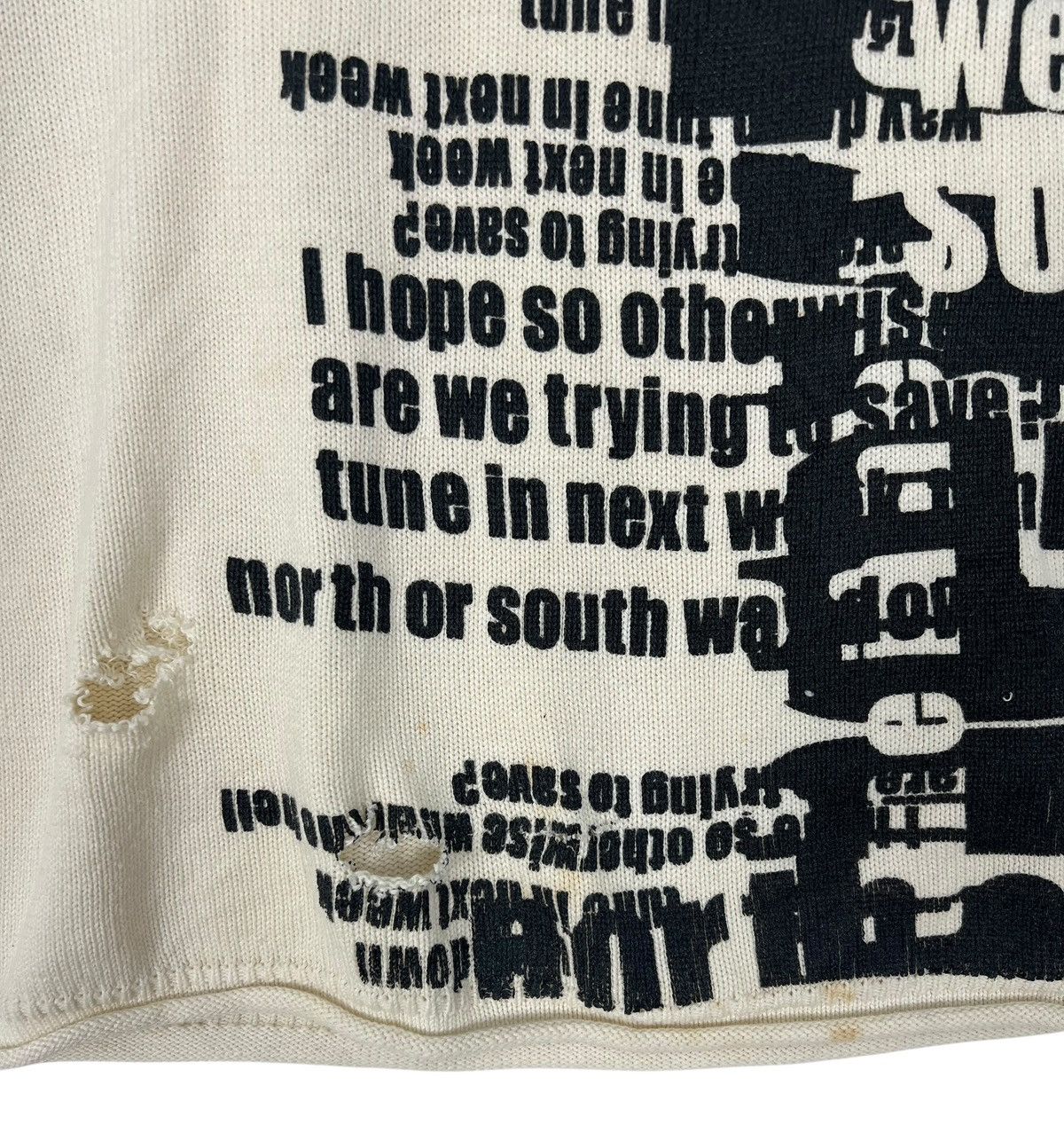 14th Addiction Distressed Spinash Punk Knit Size US M / EU 48-50 / 2 - 7 Thumbnail