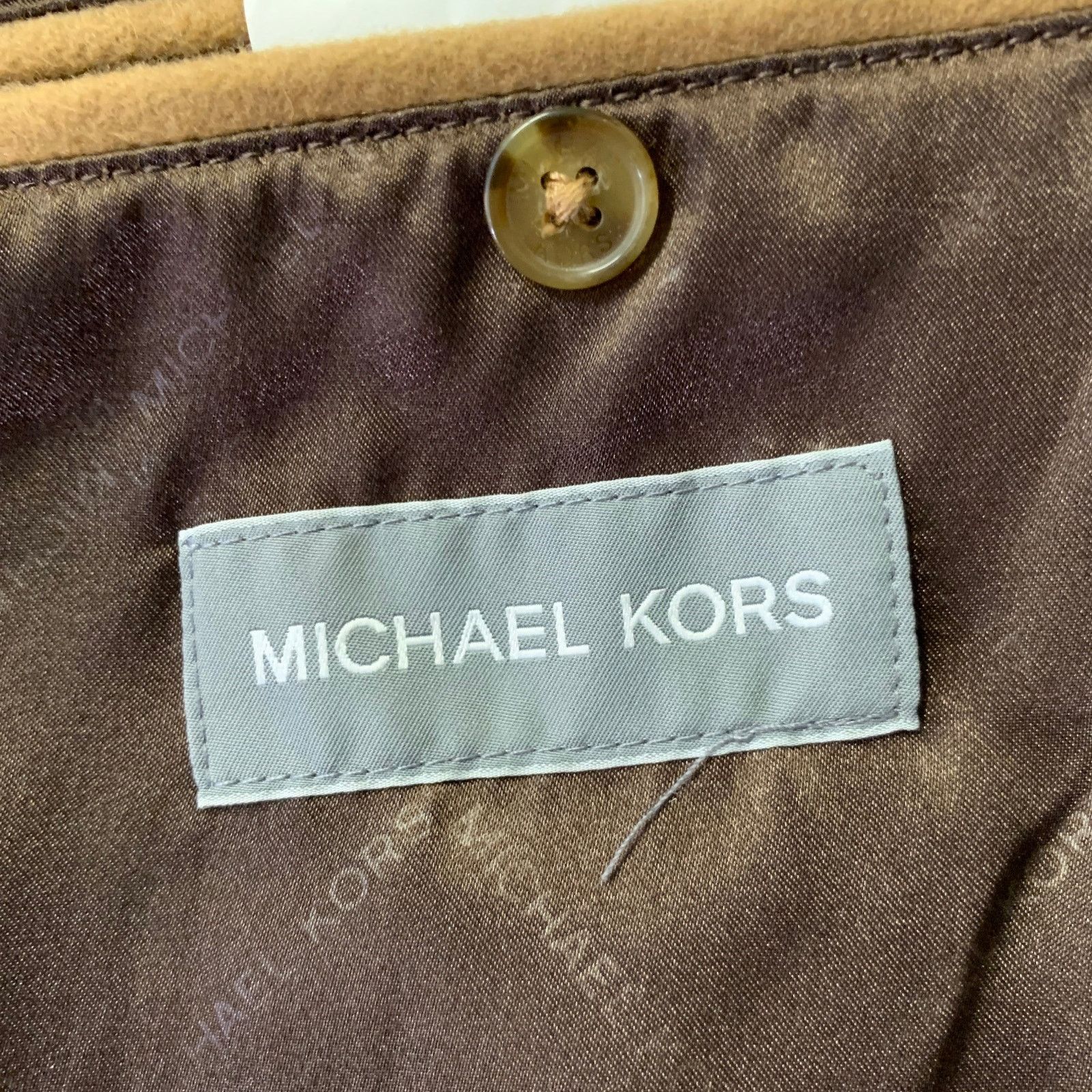 Michael Kors MICHAEL KORS Size XXXL Camel Wool Blend Notch Lapel Coat Size US XXL / EU 58 / 5 - 6 Thumbnail