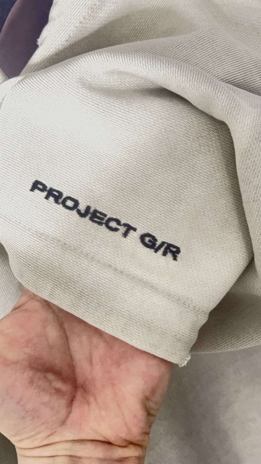 PROJECT G/R ✅ Project G/R PayPal Washed Grey Zip hoodie Distressed 2 Size US L / EU 52-54 / 3 - 7 Thumbnail