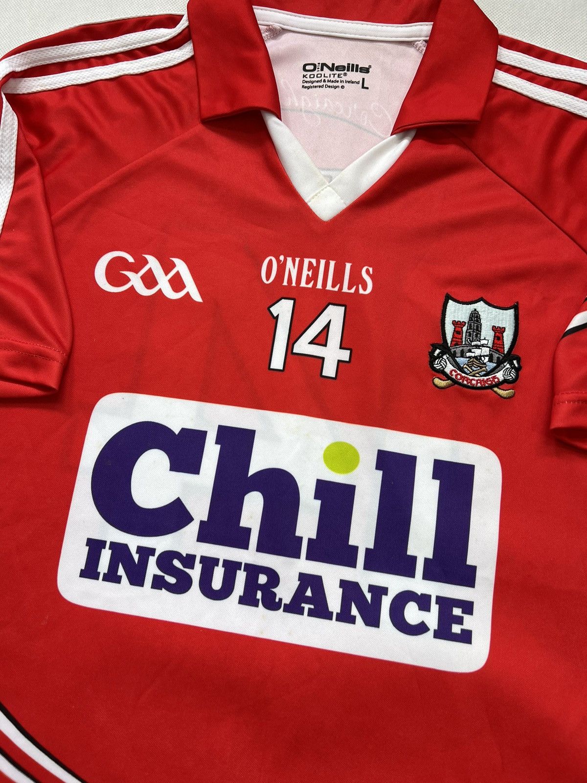 O'Neill Jersey O’neills Cork GAA Corcaigh 2016/2018 Breen #14 Size US L / EU 52-54 / 3 - 5 Thumbnail