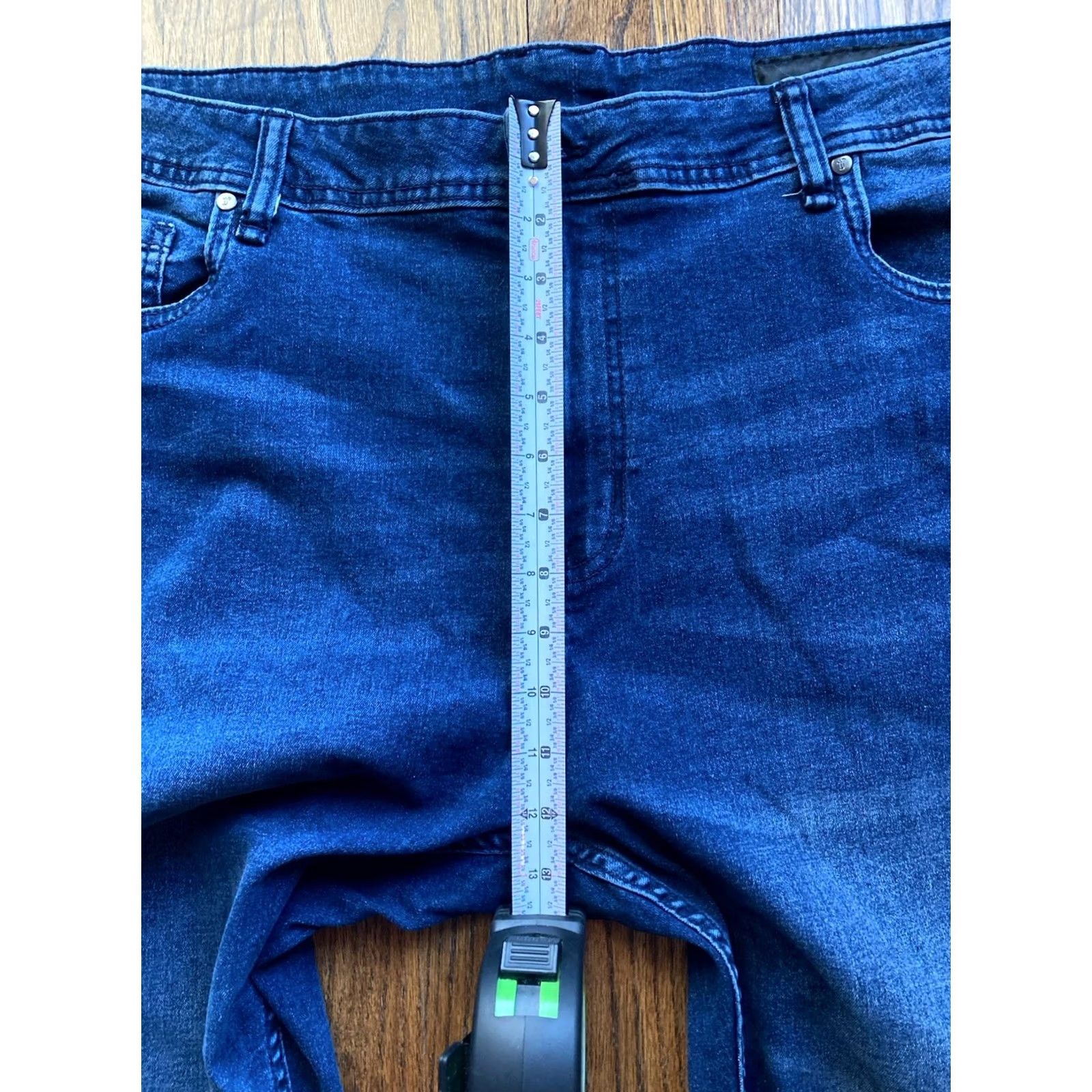 Vintage The Perfect Jean NYC Jeans Slim 42x28 Blue Denim 5 Pocket Stretch Mens Straight Regular Fit Mens Size US 42 / EU 58 - 4 Thumbnail