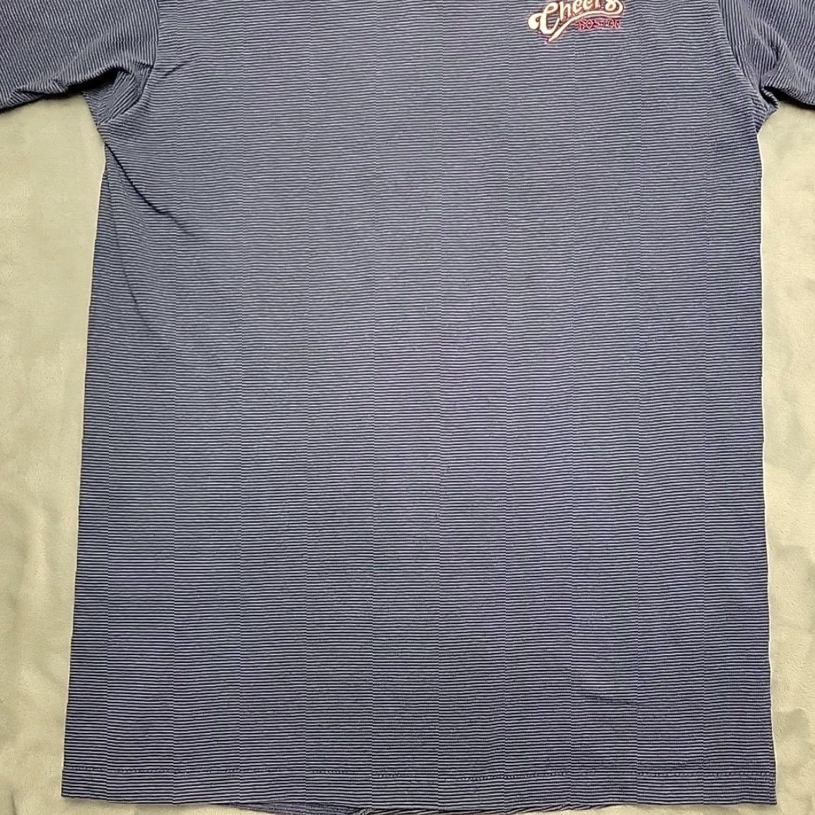 Vintage VINTAGE Cheers Shirt Men L Blue Striped T-Shirt Crew Neck 90s TV Boston Tee Cotton Blend Single stitch All Seasons Graphic Print Mens Size US L / EU 52-54 / 3 - 2 Thumbnail