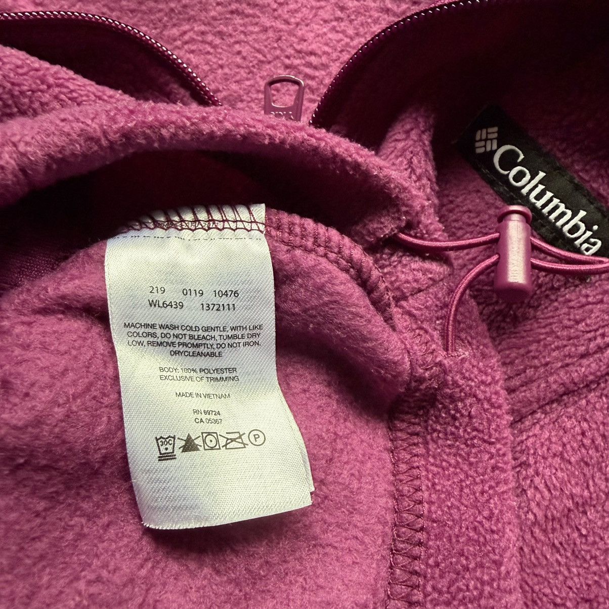 Columbia Columbia Womens Medium Purple Fleece Jacket Full Zip Soft Size M / US 6-8 / IT 42-44 - 7 Thumbnail