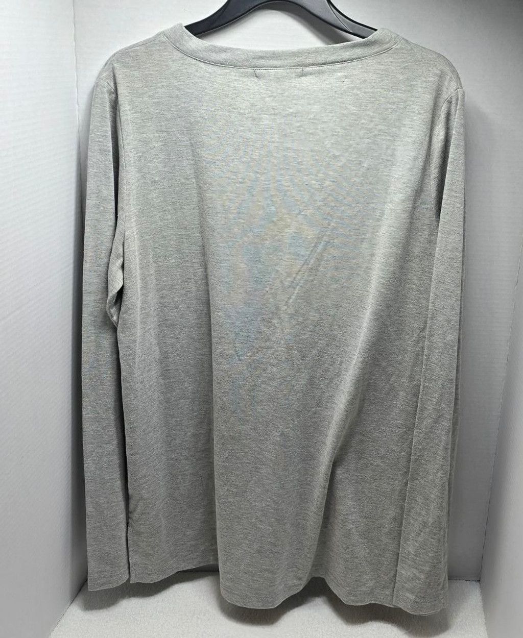 The Unbranded Brand Women's RETRO-ology Gray Long Sleeve Tee White Trim, Size L Size L / US 10 / IT 46 - 5 Thumbnail