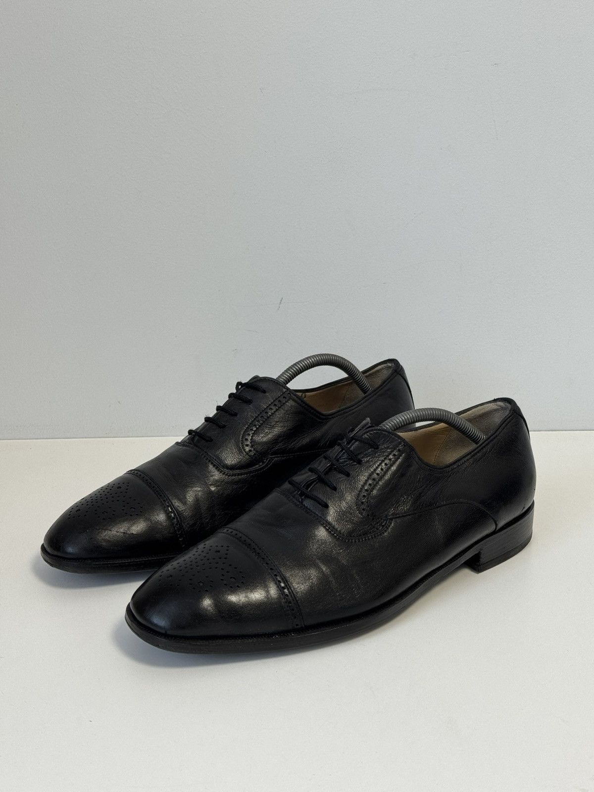 Bally Bally Orlando Men’s Black Leather Brogue Shoes Luxury Shoes Size US 11.5 / EU 44-45 - 1 Thumbnail