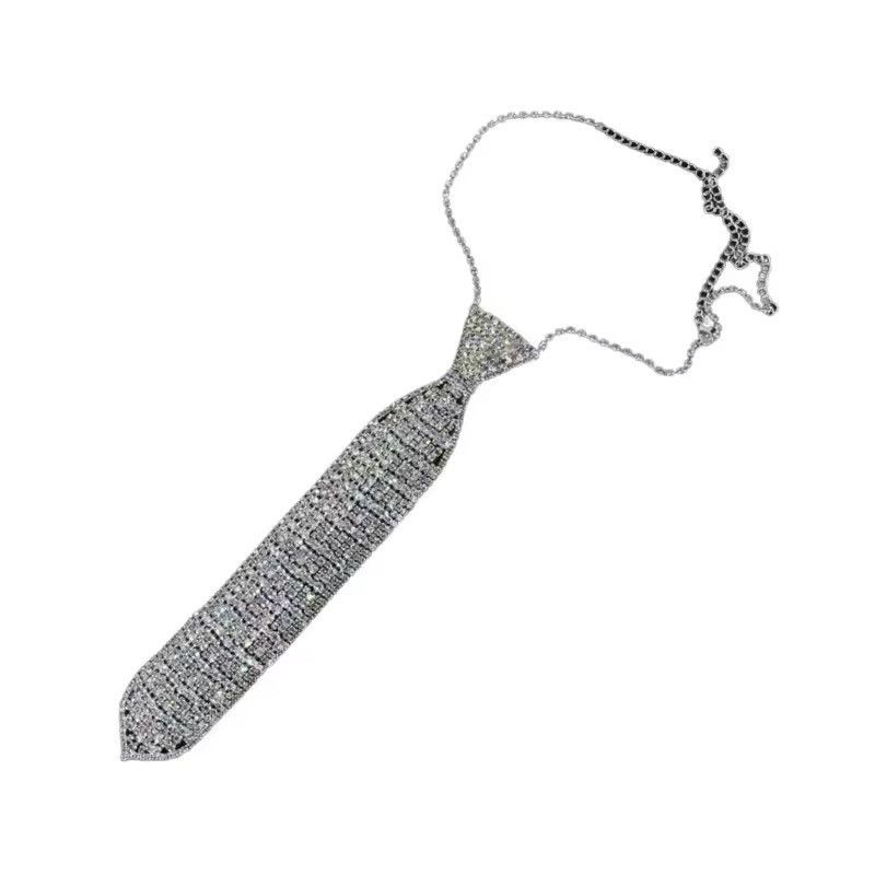 Other Shimmering Music Festival Necktie Glittering Crystal Size ONE SIZE - 6 Thumbnail