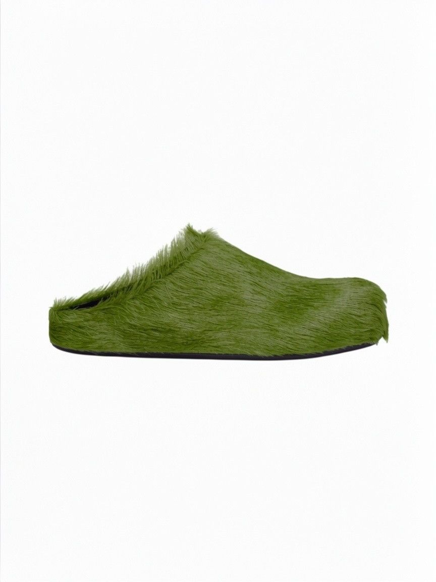 Marni Marni 'Fussbet Sabot' Olive Green Slide Size US 14 / EU 47 - 1 Preview