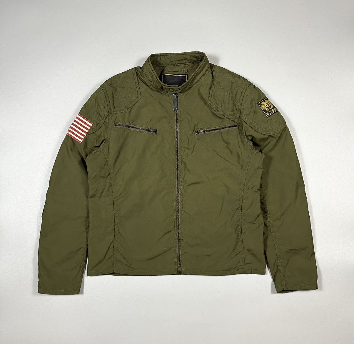 Denim & Supply Ralph Lauren Ralph Lauren Motorcycle Military USA Flag Patch Jacket Size US XL / EU 56 / 4 - 1 Thumbnail