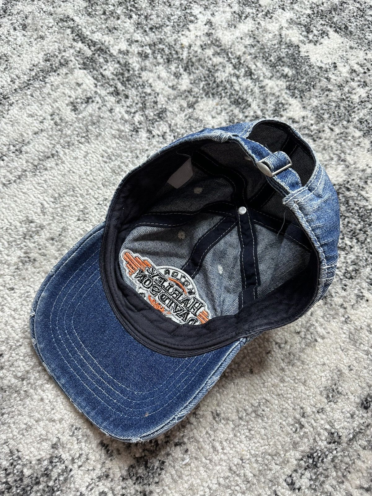 Harley Davidson Harlly Davidson Vintage StreetWear Cap Made in USA Rare Y2K Size ONE SIZE - 4 Thumbnail