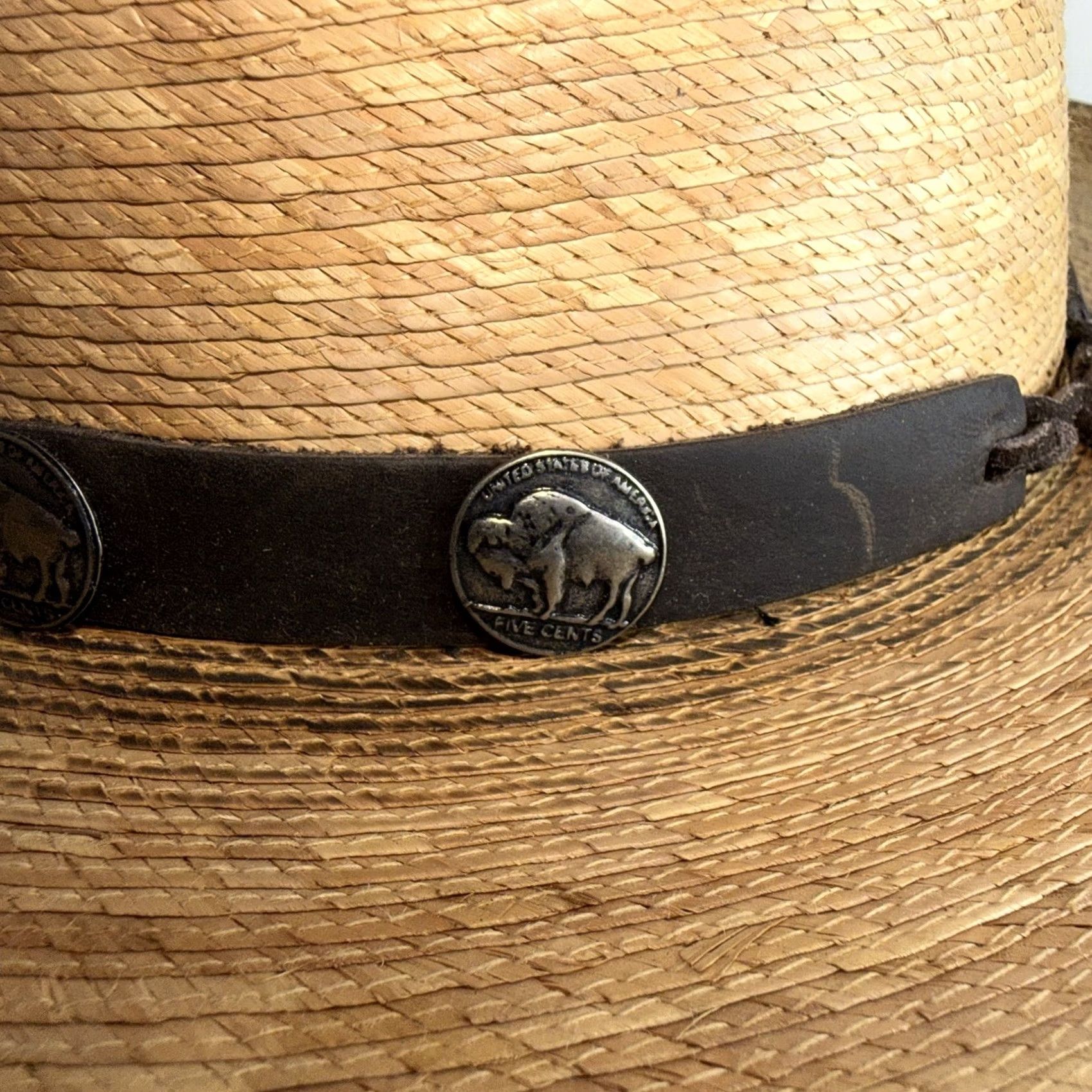 Vintage Cavender's Ranch Collection Straw Cowboy Hat Size 7 NEW Cowboy Hat Men Brown Straw Lightweight Wide Brim western Cowboy 7 Mens Size ONE SIZE - 2 Thumbnail