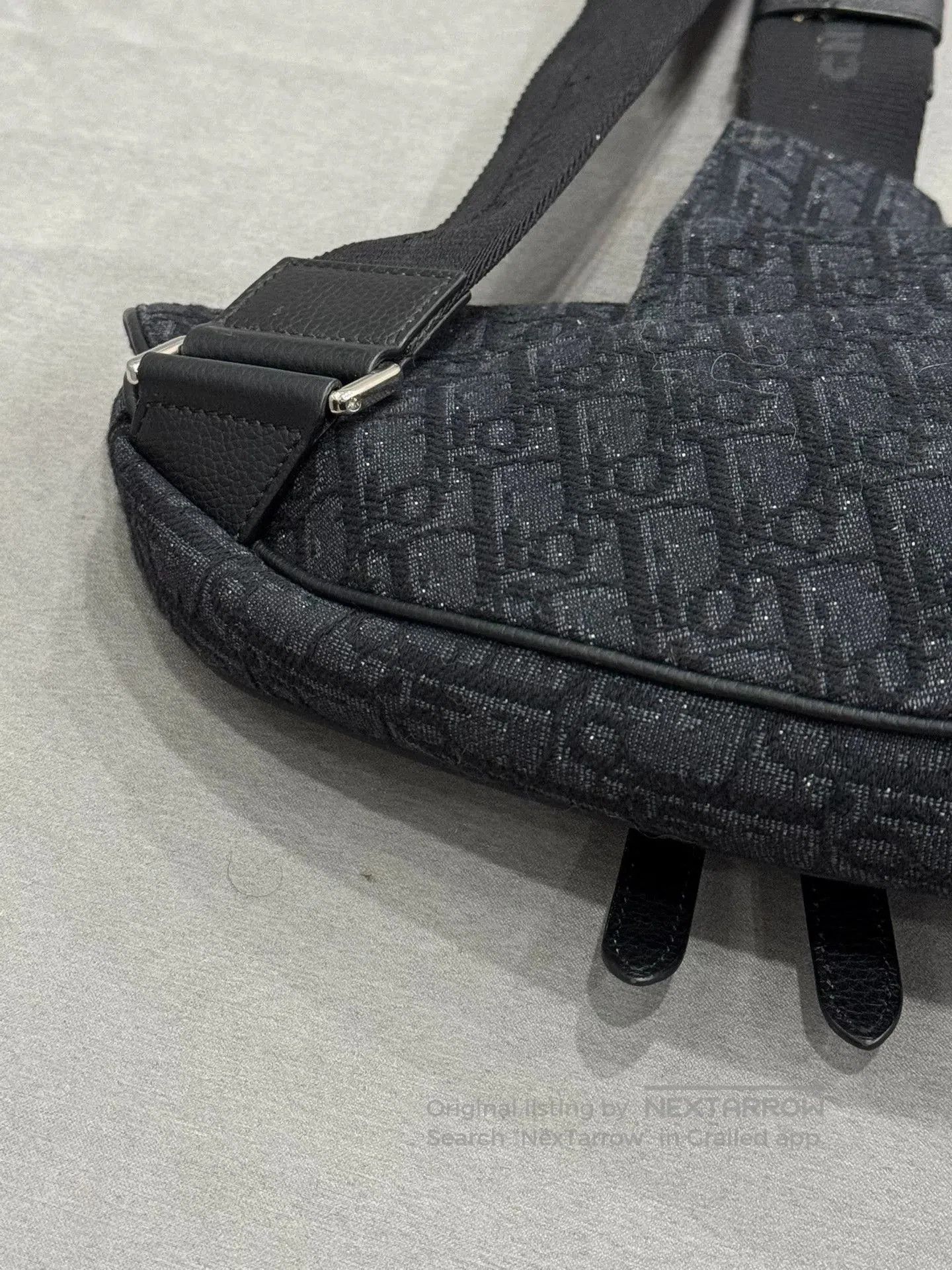 Dior black dior saddle bag secondhand. Size ONE SIZE - 7 Thumbnail