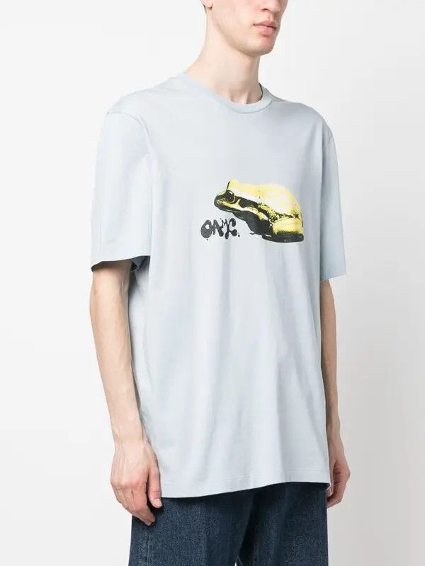 OAMC o1y0225 Logo Crewneck T-Shirt in Sky Blue Size US M / EU 48-50 / 2 - 3 Thumbnail