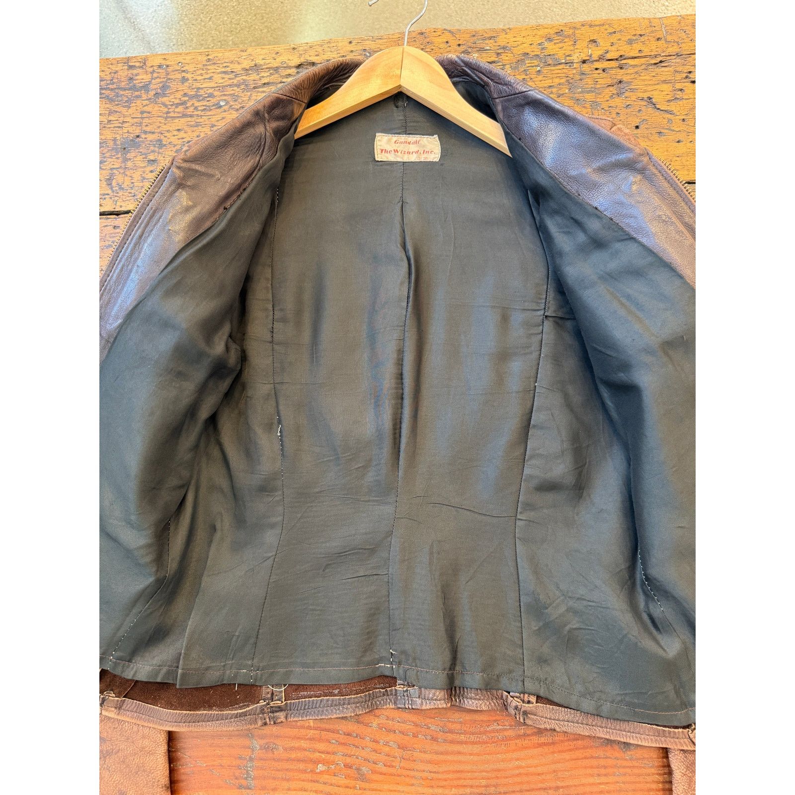 Vintage Vintage Gandalf The Wizard 70's Leather Jacket Size US S / EU 44-46 / 1 - 7 Thumbnail