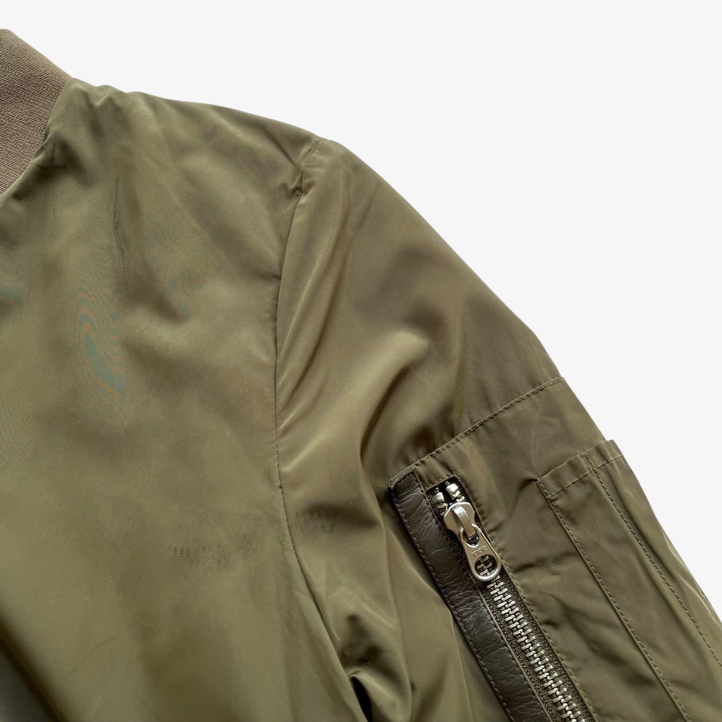 Mackage Women's Mackage Aritzia Cara Khaki Bomber Jacket Size XS / US 0-2 / IT 36-38 - 6 Thumbnail