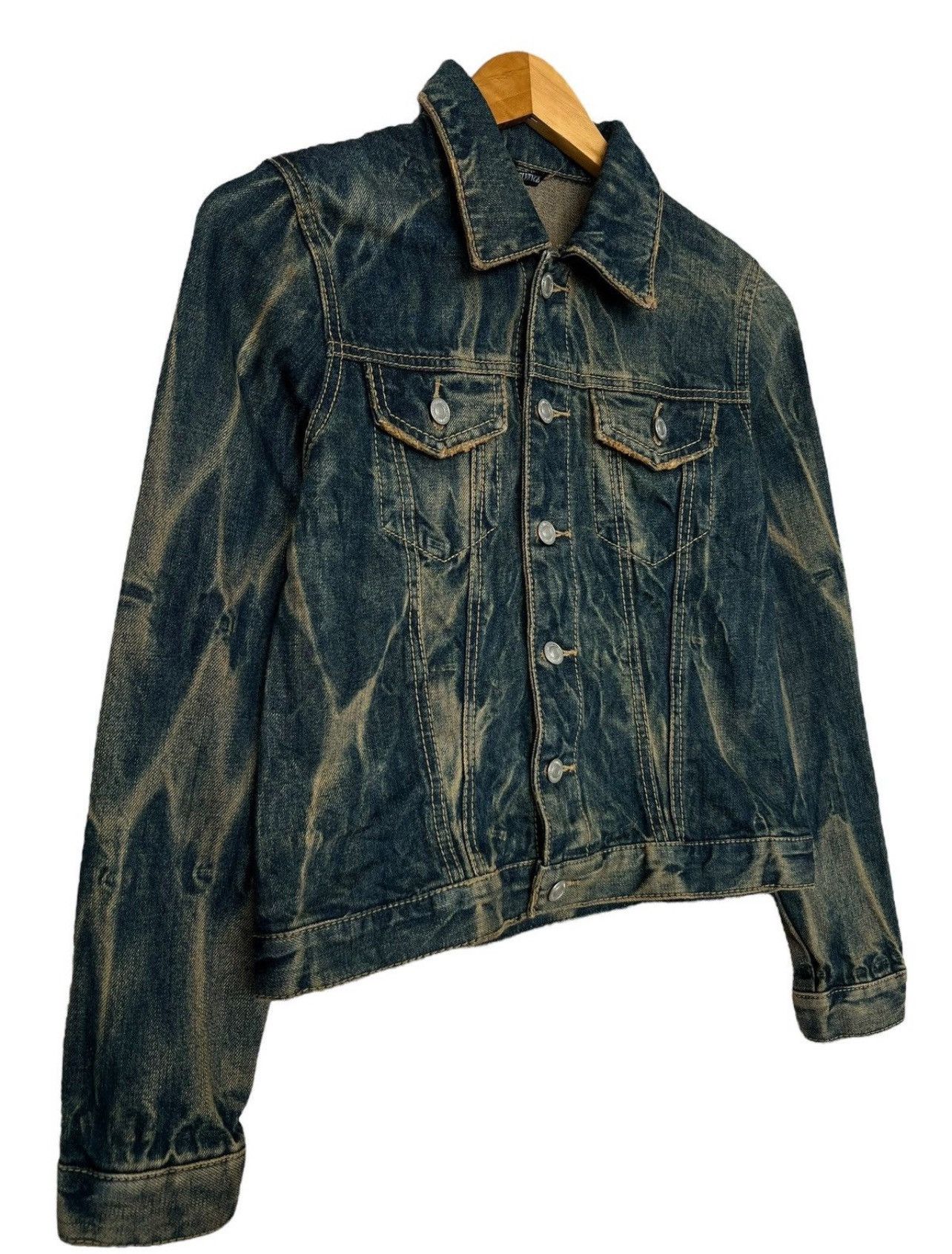 Hysteric Glamour Elvence Japanese Brand Mudwash Denim Jacket Size S / US 4 / IT 40 - 3 Thumbnail