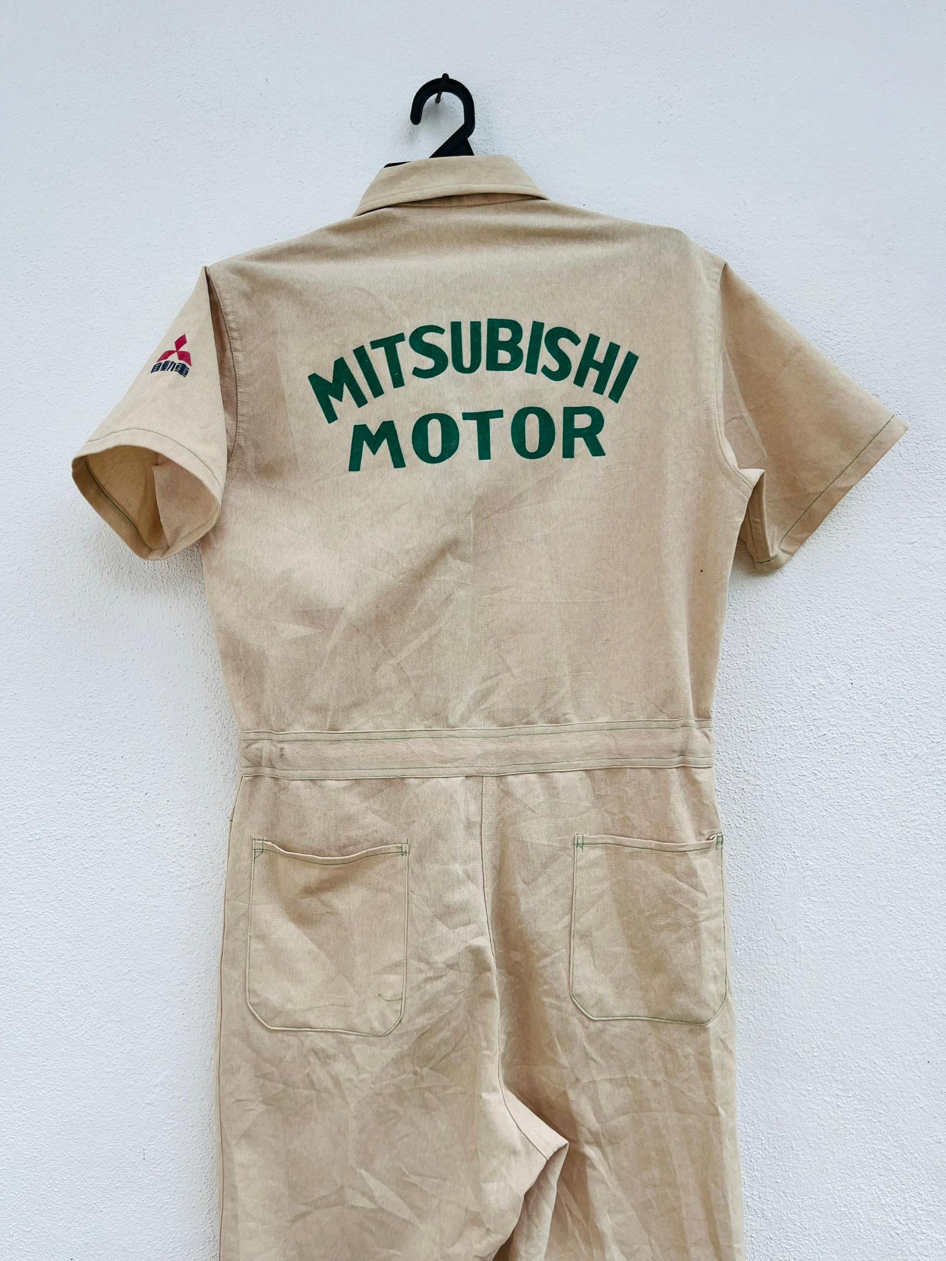 Japanese Brand Vintage 80s Mitsubishi Motor Overall Fashion Style Size US 33 - 5 Thumbnail