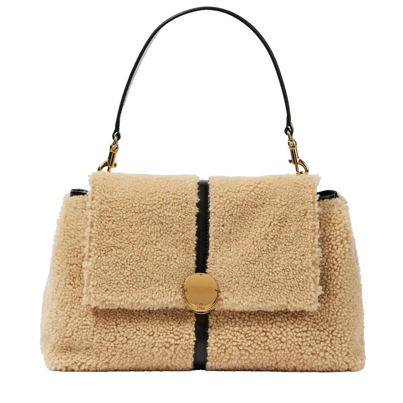 Chloe Chloe Penelope Sweet Beige Shearling Shoulder Bag New & Auth Size ONE SIZE - 1 Thumbnail