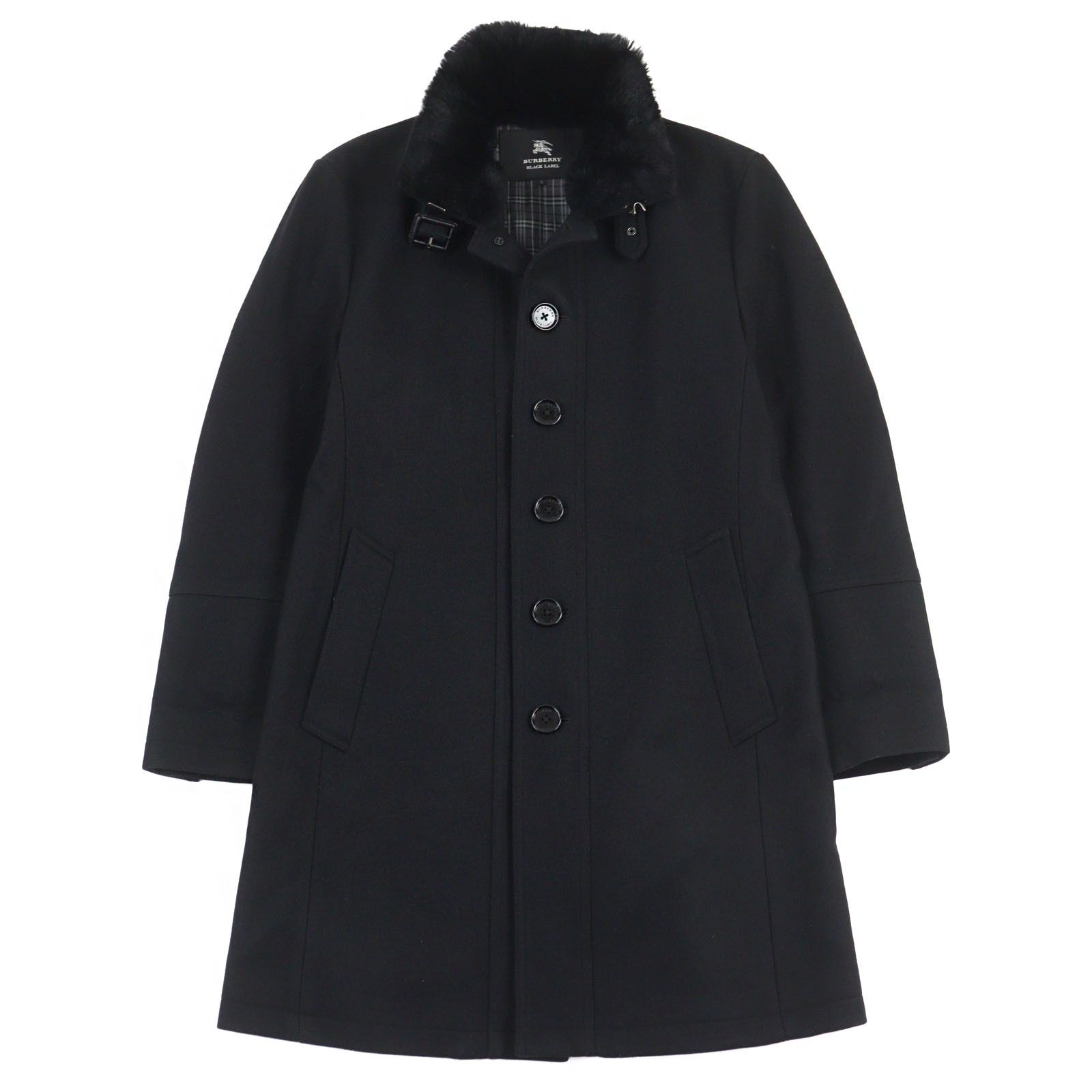 Burberry Burberry Burberry Black Label Rabbit fur coat Natural Material Outerwear D1B93-206-09 Size ONE SIZE - 1 Thumbnail