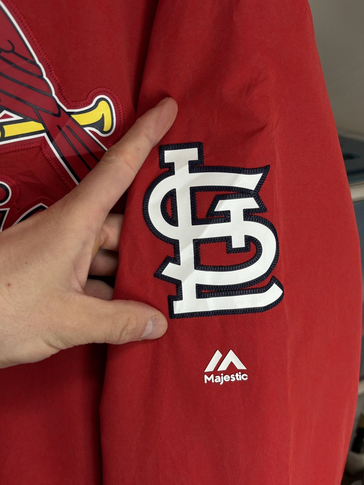 Majestic Majestic St. Louis Cardinals MLB Jersey Jacket USA Baseball Size US XL / EU 56 / 4 - 3 Thumbnail