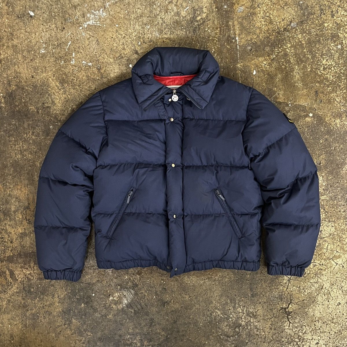 image of Vintage Moncler Ski Wear Puffer Jacket in Navy, Men's (Size Small)