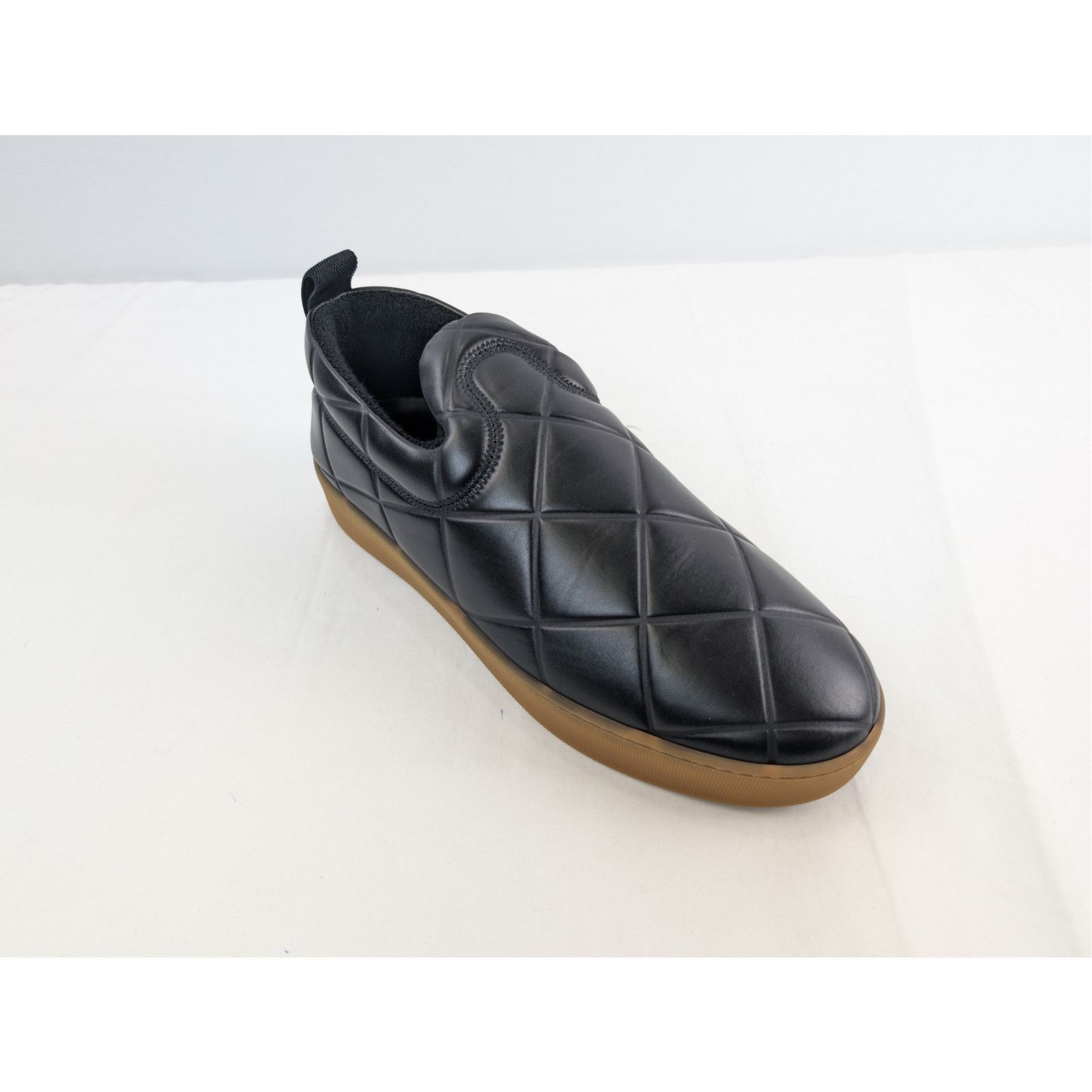 Bottega Veneta o1rshd1 Embossed Lagoon Nappa Quilt Sneaker in Black Size US 11 / EU 44 - 3 Thumbnail