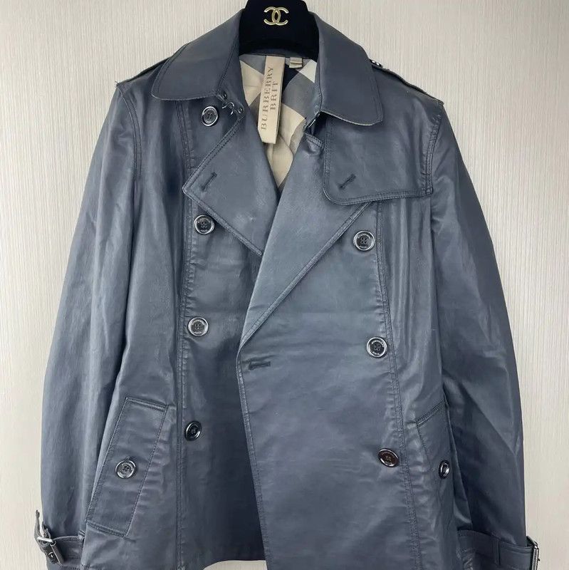 Burberry Burberry Women's Black Leather Trench Coat Size M / US 6-8 / IT 42-44 - 1 Thumbnail